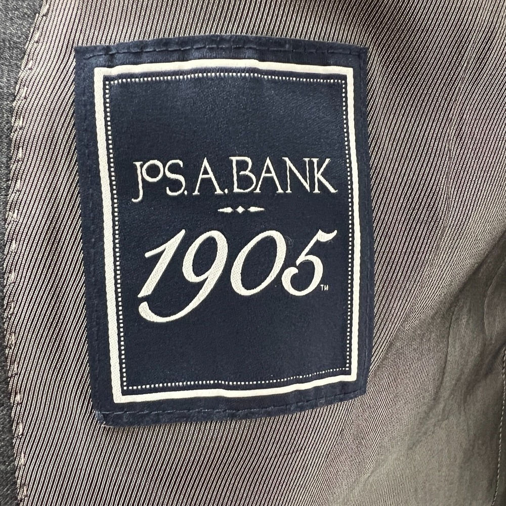 Jos A Bank 1905 Men Sz 50R Sport Coat Blazer Jacket Tailored Fit Wool Gray - Picture 7 of 16